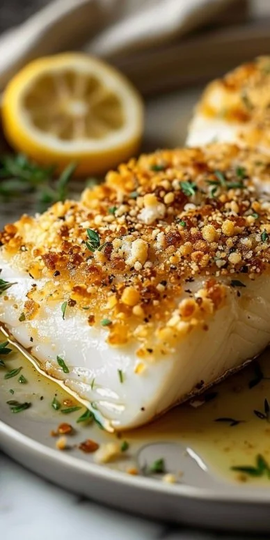 Pescado de Basa con Costra de Parmesano