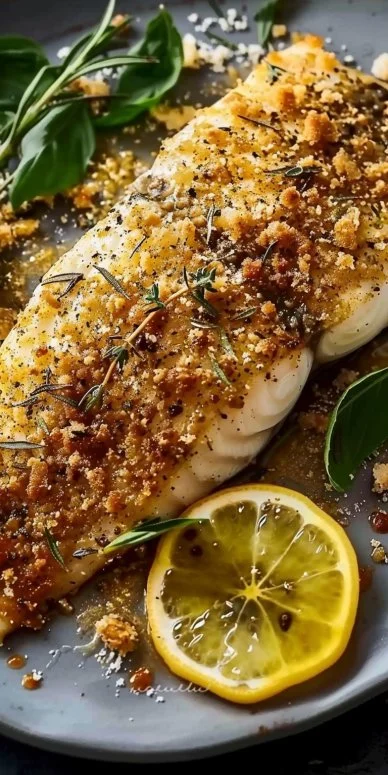 Pescado de Basa con Costra de Parmesano