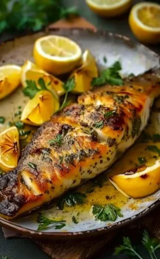 Pescado Empapelado Al Limón Y Hierbas