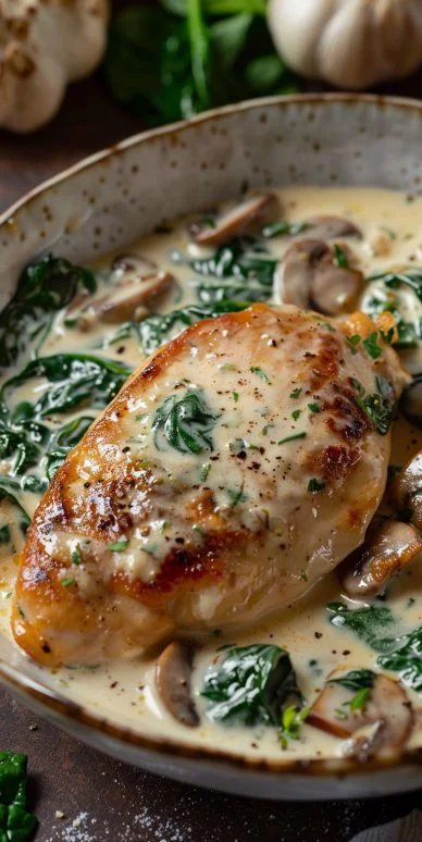 Pollo Florentina Espinaca Cremosa