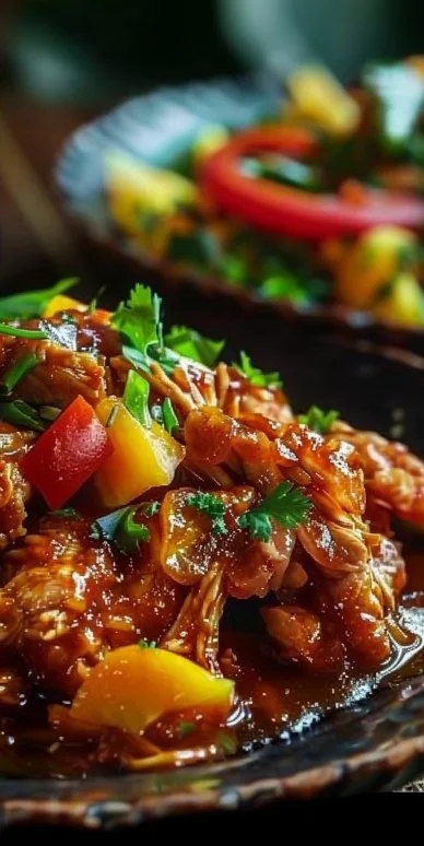 Pollo hawaiano dulce fácil