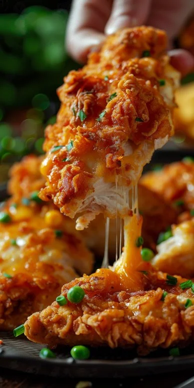 Pollo jugoso Cheddar fácil