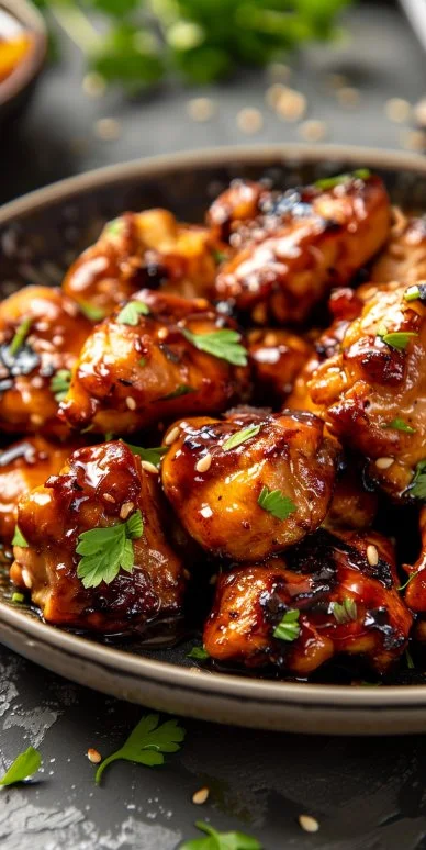 Pollo miel ajo fácil