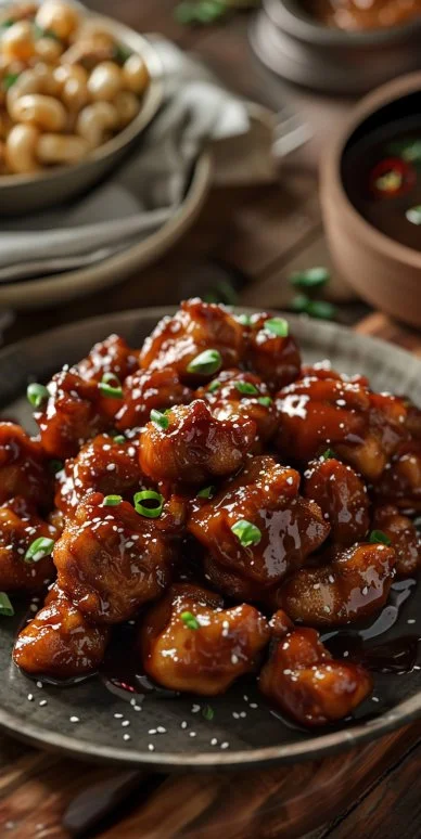 Pollo miel pimienta mac