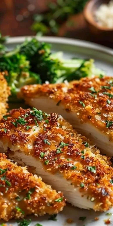Pollo parmesano corteza casero