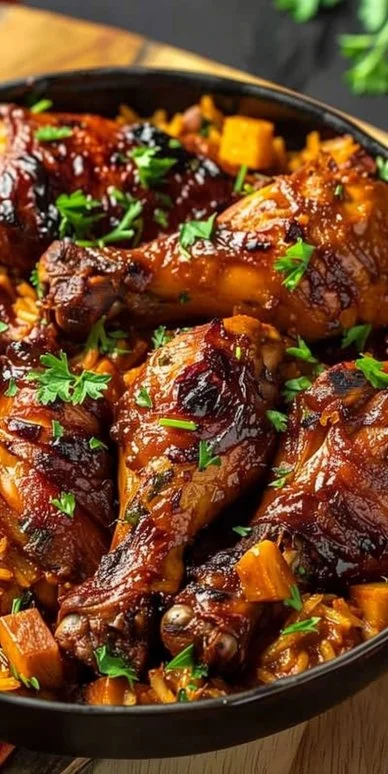 Pollo pelau con coco de Trinidad