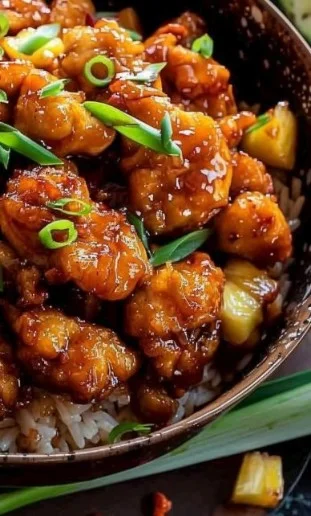 Pollo picante Chang piña