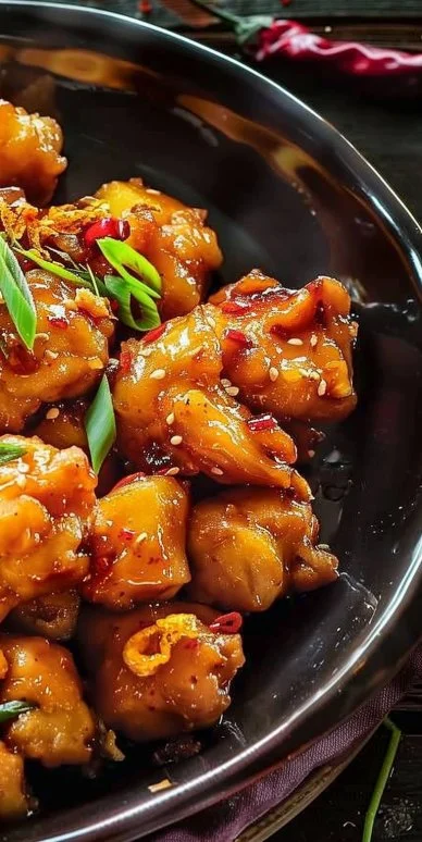 Pollo picante Chang piña