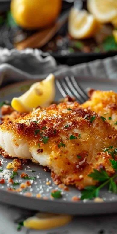 Receta de Bacalao con Costra de Parmesano