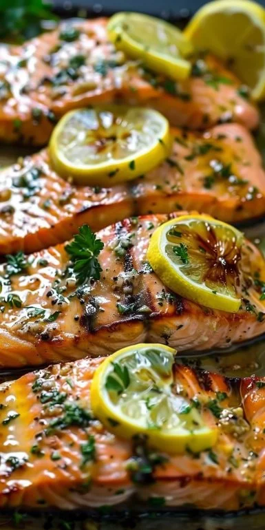 Salmón Ajo Mantequilla Limón