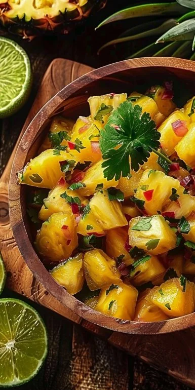 Salsa de piña con lima