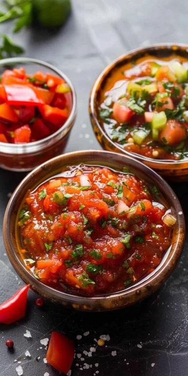 Salsa picante al estilo de restaurante, perfecta para acompañar tus comidas.
