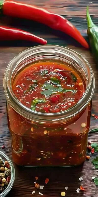 Receta de salsa picante casera, ideal para picantes y sabores intensos.