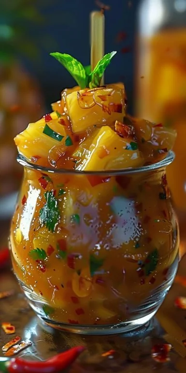 Salsa Picante de Piña y Habanero