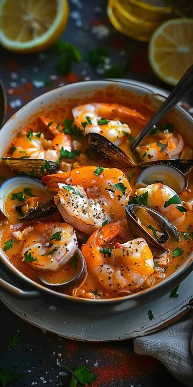 Sopa de Marisco Receta de la Abuela