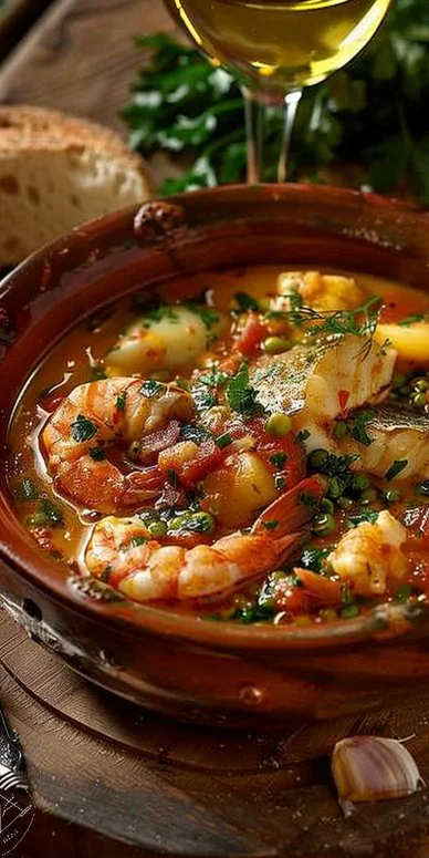 Sopa de pescado tradicional vasca
