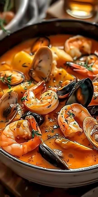 Sopa Española de Mariscos