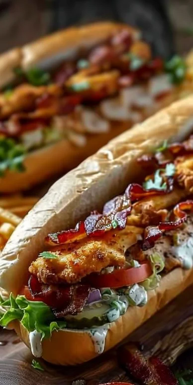 Sub Pollo Bacon Ranch disfrutar