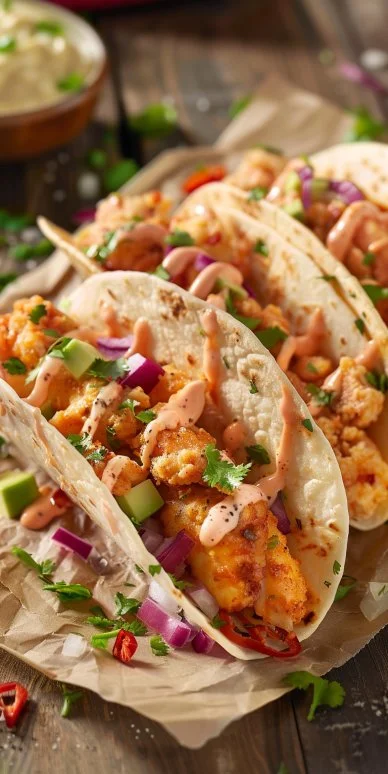 Tacos de Pollo Wonton de Applebee's