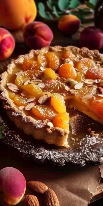 Tarta de Albaricoque y Almendras
