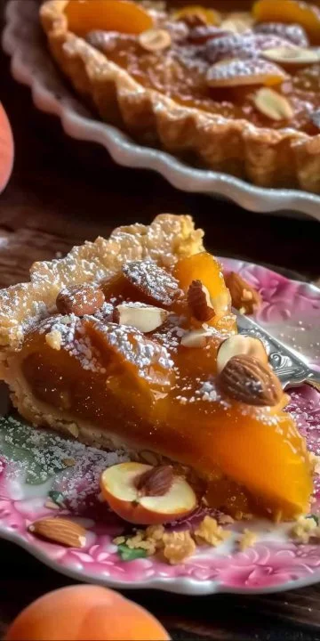 Tarta de Albaricoque y Almendras