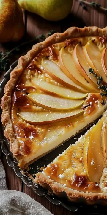 Tarta de Ricotta y Pera