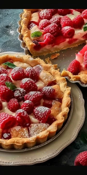 Tarta de Ruibarbo Crujiente