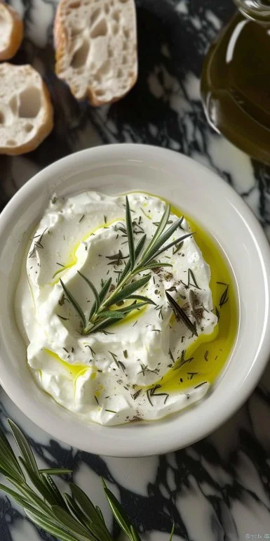 Yogurt Cheese with Olive Oil