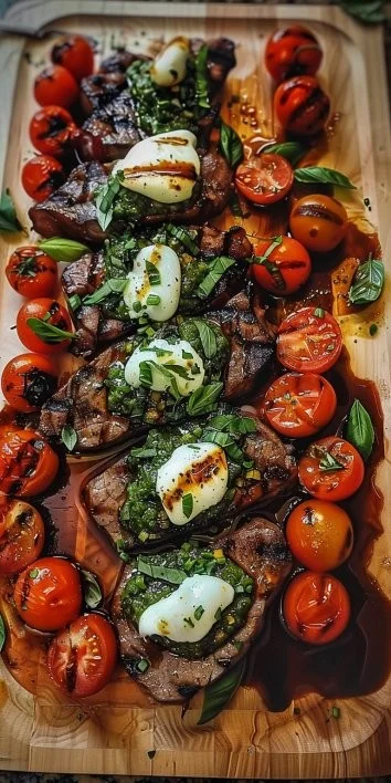 Bistec Caprese a la Parrilla