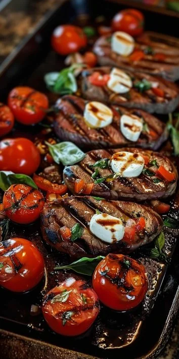 Bistec Caprese a la Parrilla