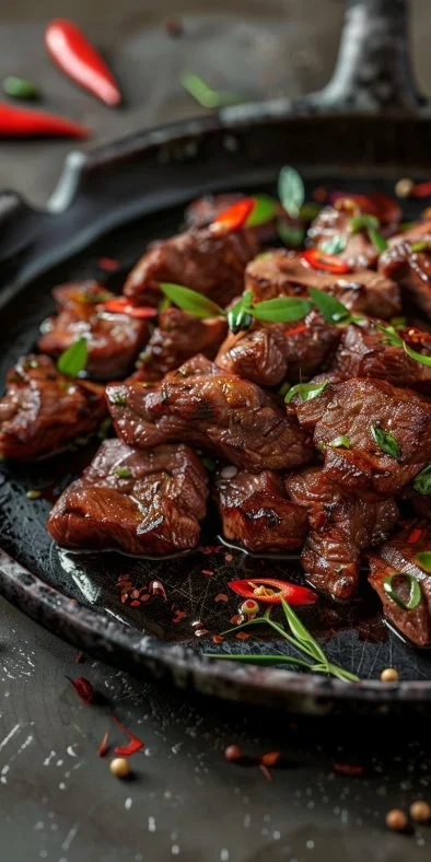 Boeuf Sauté Délicieux in Spanish is “Boeuf Salteado Delicioso”.