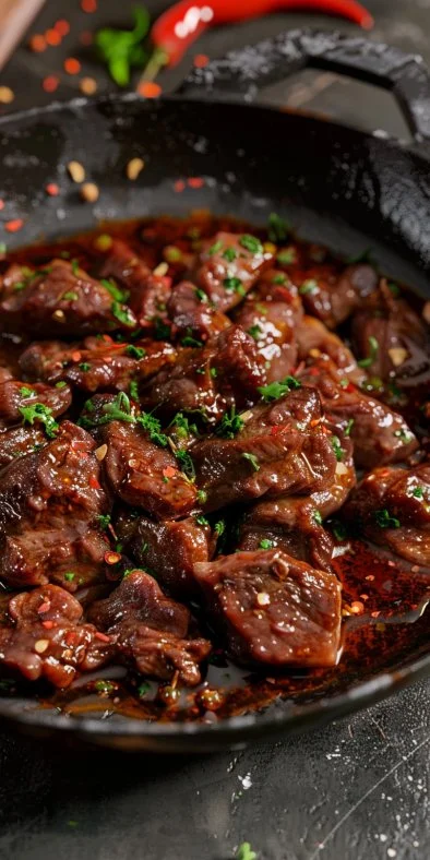 Boeuf Sauté Délicieux in Spanish is "Boeuf Salteado Delicioso".