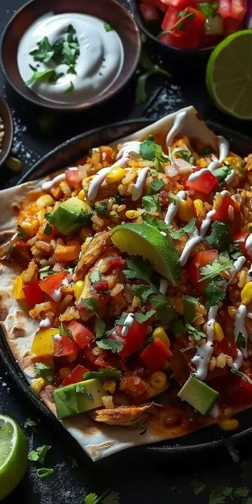 ¡Cazuela de Pollo y Granos Enteros para Fiestas Tacos: Una Explosión de Sabor!