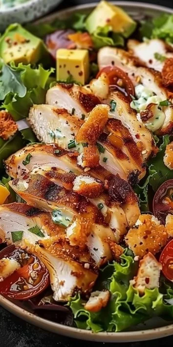 Ensalada Cobb con Pollo Crujiente