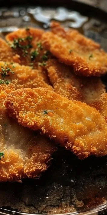 Escalopes de ternera empanizados en la freidora de aire