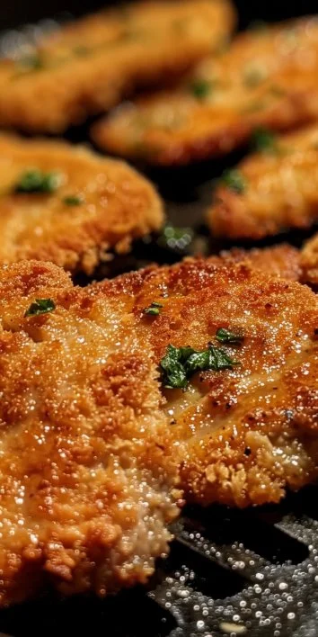 Escalopes de ternera empanizados en la freidora de aire