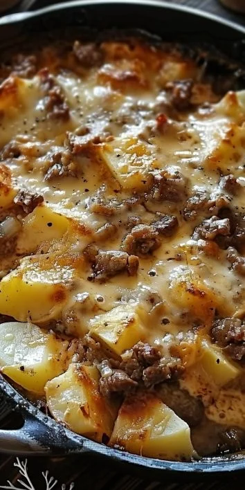 Gratinado de Patatas y Buey