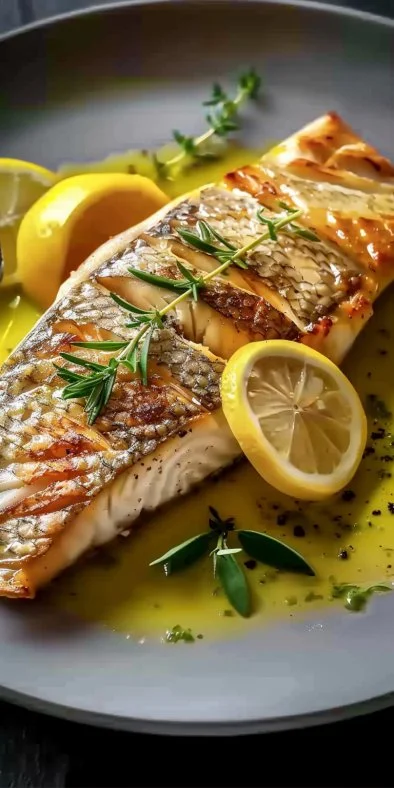 Pescado con salsa de limón