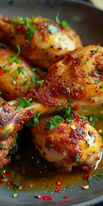 Pilones de Pollo Frito con Pimentón y Ajo