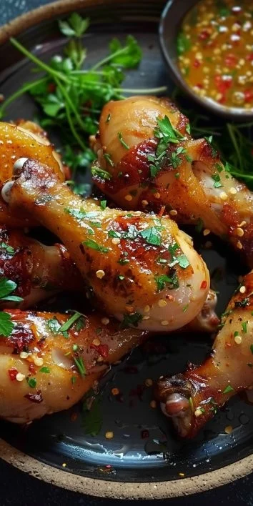 Pilones de Pollo Frito con Pimentón y Ajo