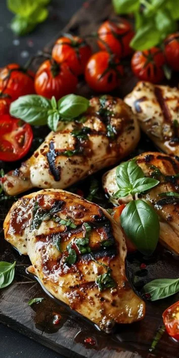 Pollo Caprese a la Parrilla