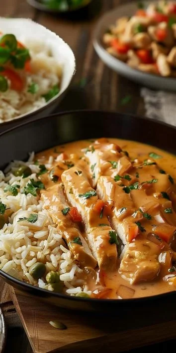 Queso Pollo Arroz