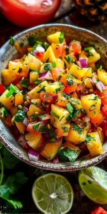 Receta de salsa de piña