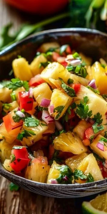 Receta de salsa de piña