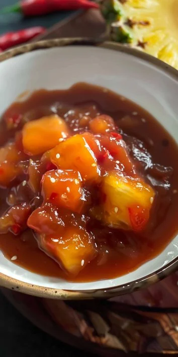 Salsa agridulce con piña