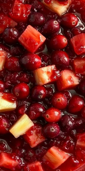 Salsa de arándanos con piña