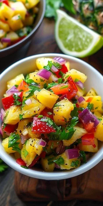 Salsa de Piña Picante en 15 Minutos – Sorprendentemente Fresca y Vibrante