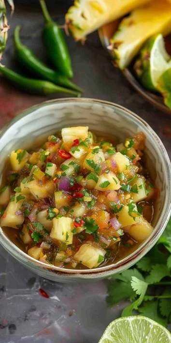 Salsa de Piña y Habanero