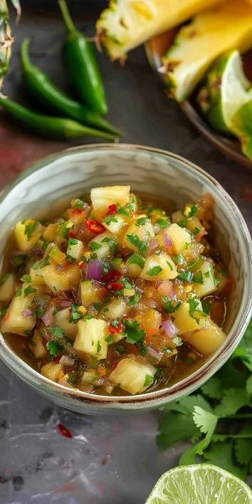 Salsa de Piña y Habanero