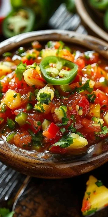 Salsa Dulce y Ácida con Piña y Jalapeño